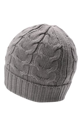 Детского шерстяная шапка MONCLER серого цвета по цене 10400 руб., арт. G2-954-3B715-20-04S02 | Фото 2 Детского шерстяная шапка MONCLER серого цвета, арт. G2-954-3B715-20-04S02 | Фото 2 (Материал: Шерсть)