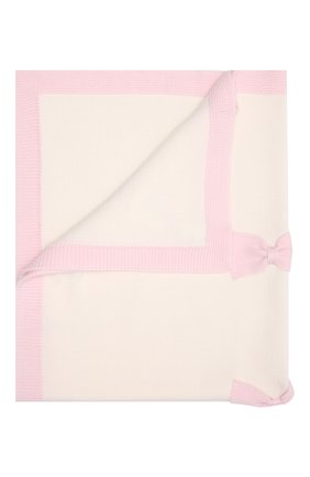 Детского шерстяное одеяло BABY T белого цвета, арт. 21AI132C0 | Фото 1 (Материал: Шерсть, Текстиль)