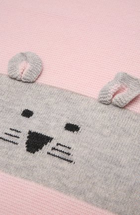 Детского шерстяное одеяло BABY T розового цвета, арт. 21AI152C0 | Фото 2 (Материал: Текстиль, Шерсть)