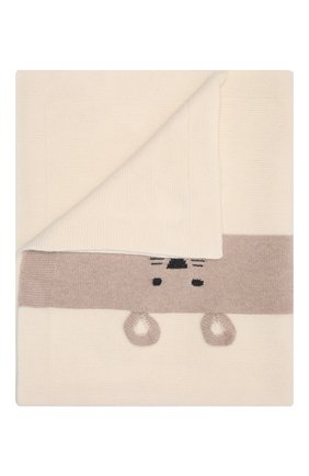 Детского шерстяное одеяло BABY T кремвого цвета, арт. 21AI152C0 | Фото 1 (Материал: Текстиль, Шерсть)