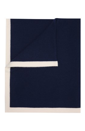 Детского кашемировое одеяло BABY T темно-синего цвета, арт. 21AIC822C0 | Фото 1 (Материал: Кашемир, Шерсть, Текстиль)
