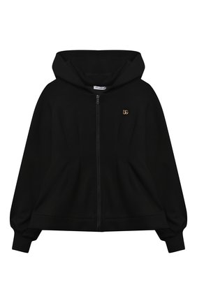 Детский хлопковая толстовка DOLCE & GABBANA черного цвета по цене 29950 руб., арт. L5JW4R/G7BBX/8-14 | Фото 1 Детский хлопковая толстовка DOLCE & GABBANA черного цвета, арт. L5JW4R/G7BBX/8-14 | Фото 1 (Материал внешний: Вискоза; Рукава: Длинные; Девочки Кросс-КТ: Толстовка-одежда)