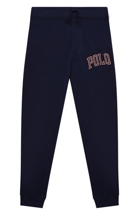 Детские хлопковые джоггеры POLO RALPH LAUREN синего цвета по цене 7155 руб., арт. 323851015 | Фото 1 Детские хлопковые джоггеры POLO RALPH LAUREN синего цвета, арт. 323851015 | Фото 1 (Материал внешний: Хлопок, Синтетический материал; Мальчики Кросс-КТ: Брюки-спорт)