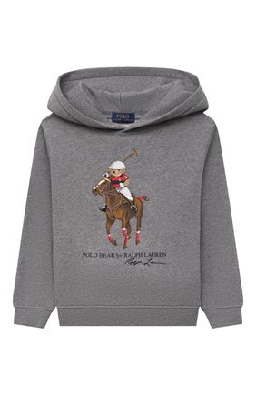 Детский хлопковое худи POLO RALPH LAUREN серого цвета по цене 7700 руб., арт. 322853795 | Фото 1 Детский хлопковое худи POLO RALPH LAUREN серого цвета, арт. 322853795 | Фото 1 (Материал внешний: Хлопок, Синтетический материал; Мальчики Кросс-КТ: Толстовка-одежда; Рукава: Длинные)