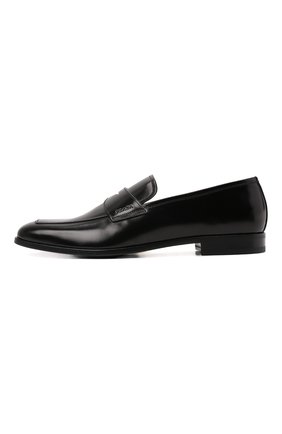 Мужские кожаные пенни-лоферы PRADA черного цвета по цене 65000 руб., арт. 2DB161-P39-F0002-X001 | Фото 2 Мужские кожаные пенни-лоферы PRADA черного цвета, арт. 2DB161-P39-F0002-X001 | Фото 2