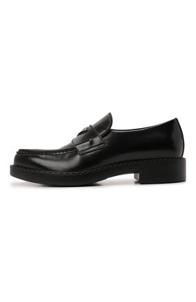 Мужские кожаные лоферы PRADA черного цвета по цене 71000 руб., арт. 2DE131-055-F0002 | Фото 2 Мужские кожаные лоферы PRADA черного цвета, арт. 2DE131-055-F0002 | Фото 2