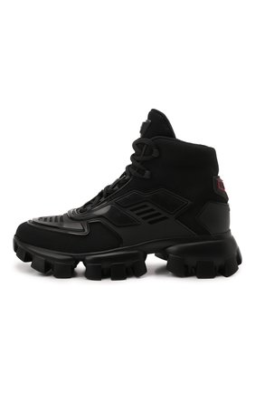 Мужские кроссовки cloudbust thunder PRADA черного цвета, арт. 2TG180-3KZU-F0002 | Фото 2 (Материал внешний: Текстиль; Материал утеплителя: Без утеплителя; Стили: Классический)