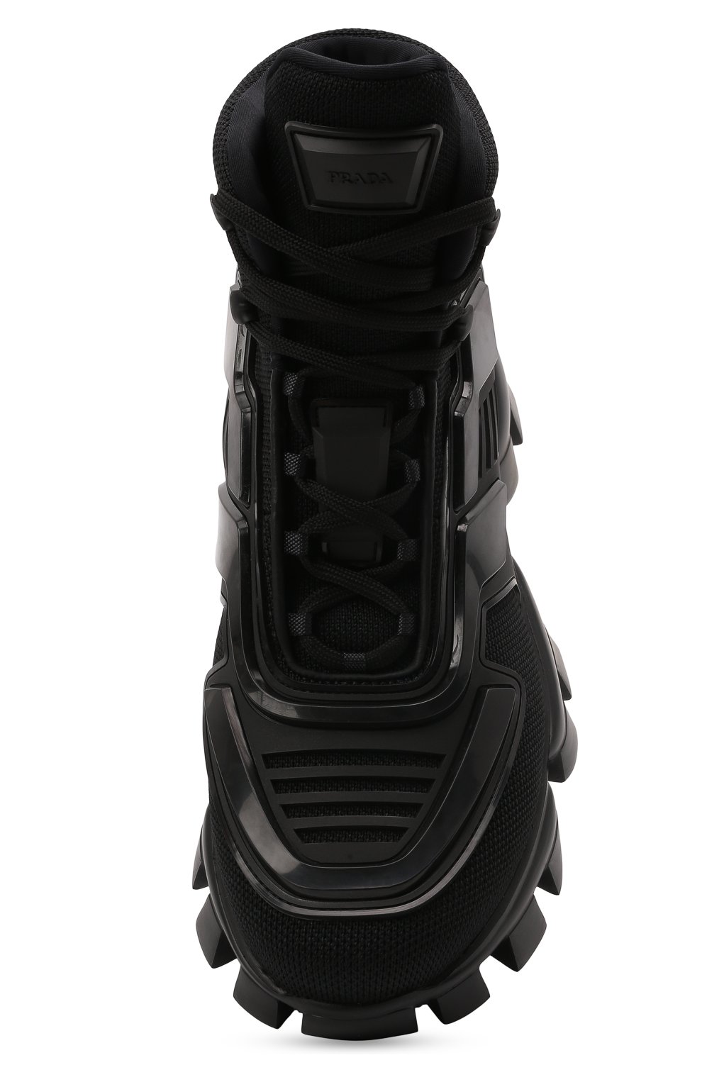 Мужские кроссовки cloudbust thunder PRADA черного цвета, арт. 2TG180-3KZU-F0002 | Фото 4 (Материал внешний: Текстиль; Стили: Классический; Материал утеплителя: Без утеплителя)