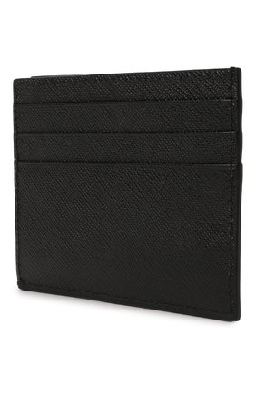 Мужской кожаный футляр для кредитных карт PRADA черного цвета, арт. 2MC223-QME-F0632 | Фото 2 (Материал: Натуральная кожа)