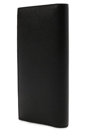 Мужской кожаное портмоне PRADA черного цвета, арт. 2MV836-2DRM-F0002 | Фото 2 (Материал: Натуральная кожа)
