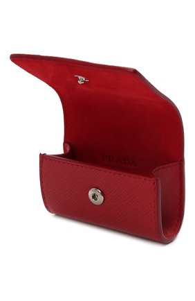 Кожаный чехол для airpods pro PRADA красного цвета по цене 44000 руб., арт. 2TT133-2AHF-F068Z | Фото 3 Кожаный чехол для airpods pro PRADA красного цвета, арт. 2TT133-2AHF-F068Z | Фото 3 (Материал: Натуральная кожа)