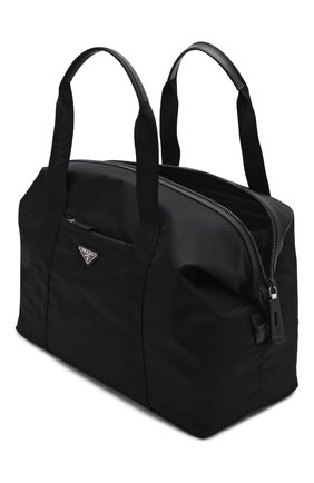 Мужская спортивная сумка PRADA черного цвета, арт. 2VC796-2DMH-F0002-OOO | Фото 2 (Материал: Текстиль; Размер: large)