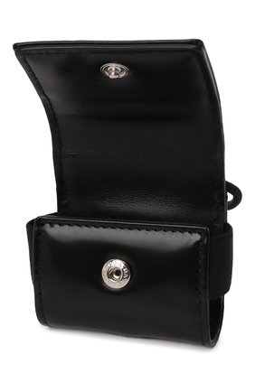 Кожаный чехол для airpods pro PRADA черного цвета, арт. 2ZD009-ZO6-F0002 | Фото 3 (Материал: Натуральная кожа; Женское Кросс-КТ: Кожа AirPods)