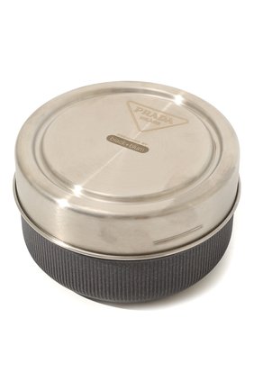 Мужской чаша-контейнер PRADA серебряного цвета, арт. 2UP003-2DMS-F0276-OOO | Фото 2 (Материал: Резина, Стекло, Дерево, Растительное волокно, Металл)