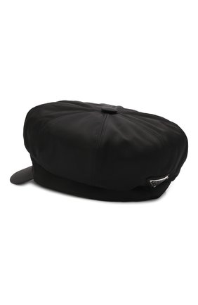 Женская кепка PRADA черного цвета, арт. 1HC551-2DMI-F0002 | Фото 2 (Материал: Текстиль)