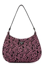 Женская сумка cleo PRADA розового цвета, арт. 1BC499-2DX1-F02JR-OOO | Фото 1 (Сумки-технические: Сумки top-handle; Размер: medium; Материал: Текстиль)