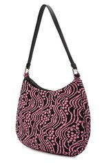 Женская сумка cleo PRADA розового цвета, арт. 1BC499-2DX1-F02JR-OOO | Фото 2 (Сумки-технические: Сумки top-handle; Размер: medium; Материал: Текстиль)