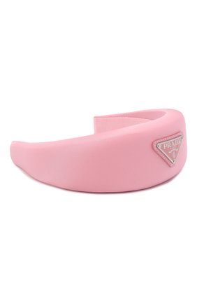 Женский ободок для волос re-nylon PRADA розового цвета по цене 44000 руб., арт. 1IH016-2DMI-F0028 | Фото 2 Женский ободок для волос re-nylon PRADA розового цвета, арт. 1IH016-2DMI-F0028 | Фото 2 (Материал: Текстиль, Синтетический материал)