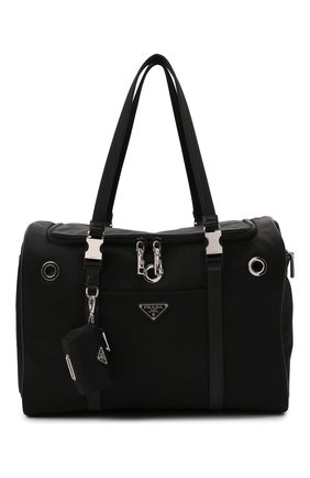 Сумка-переноска для собак PRADA черного цвета по цене 275000 руб., арт. 2VC968-2DMT-F0002-WOM | Фото 1 Сумка-переноска для собак PRADA черного цвета, арт. 2VC968-2DMT-F0002-WOM | Фото 1