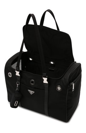 Сумка-переноска для собак PRADA черного цвета по цене 275000 руб., арт. 2VC968-2DMT-F0002-WOM | Фото 3 Сумка-переноска для собак PRADA черного цвета, арт. 2VC968-2DMT-F0002-WOM | Фото 3