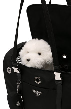 Сумка-переноска для собак PRADA черного цвета по цене 275000 руб., арт. 2VC968-2DMT-F0002-WOM | Фото 4 Сумка-переноска для собак PRADA черного цвета, арт. 2VC968-2DMT-F0002-WOM | Фото 4