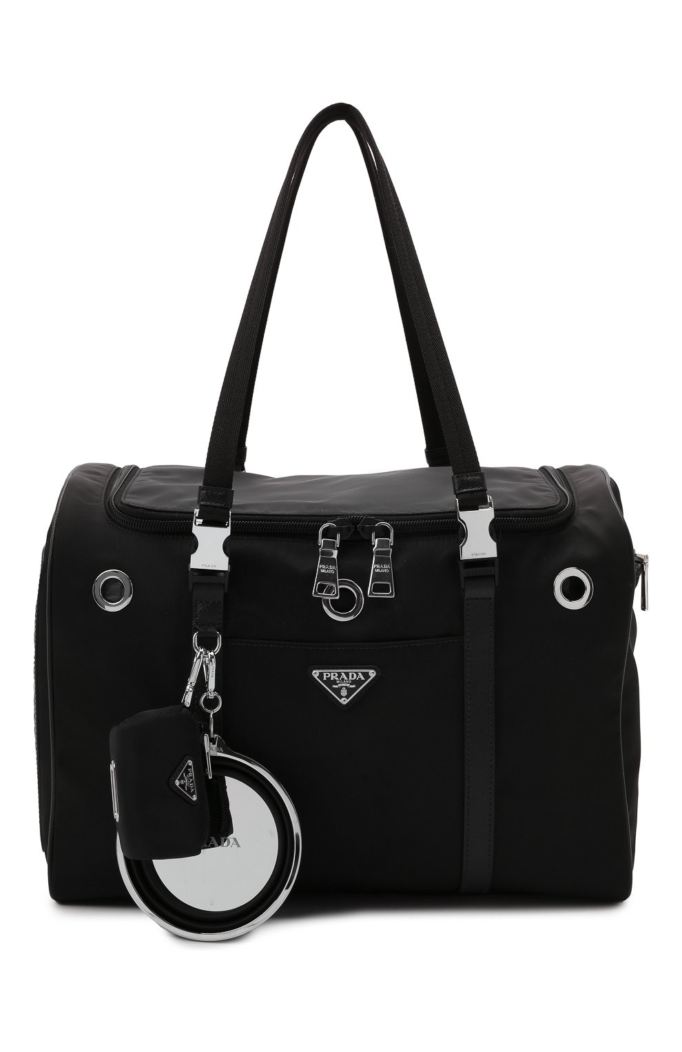 Сумка-переноска для собак PRADA черного цвета по цене 275000 руб., арт. 2VC968-2DMT-F0002-WOM | Фото 5 Сумка-переноска для собак PRADA черного цвета, арт. 2VC968-2DMT-F0002-WOM | Фото 5