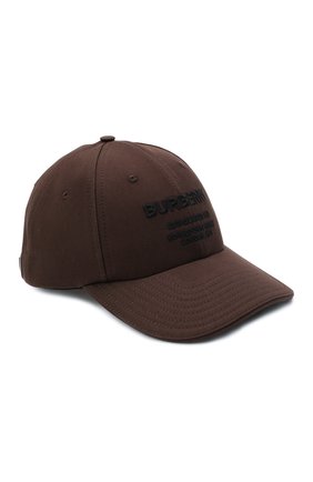 Мужской хлопковая бейсболка BURBERRY коричневого цвета по цене 27600 руб., арт. 8045057 | Фото 1 Мужской хлопковая бейсболка BURBERRY коричневого цвета, арт. 8045057 | Фото 1 (Материал: Хлопок, Текстиль)