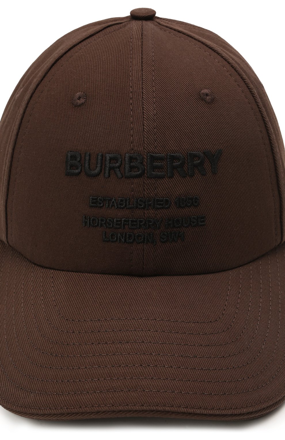 Мужской хлопковая бейсболка BURBERRY коричневого цвета, арт. 8045057 | Фото 4 (Материал: Текстиль, Хлопок)