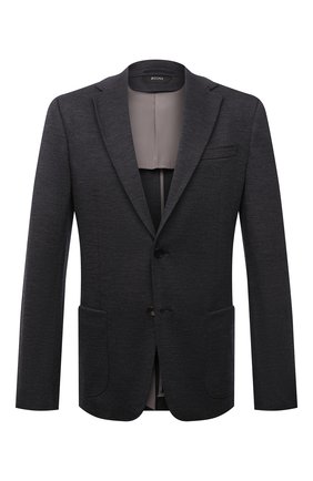 Мужской шерстяной пиджак Z ZEGNA серого цвета по цене 118500 руб., арт. 277749/1V9SG0 | Фото 1 Мужской шерстяной пиджак Z ZEGNA серого цвета, арт. 277749/1V9SG0 | Фото 1 (Материал подклада: Синтетический материал; Материал внешний: Шерсть; Случай: Повседневный; Стили: Кэжуэл; 1-2-бортные: Однобортные; Пиджаки М: Приталенный; Рукава: Длинные; Длина (для топов): Стандартные)