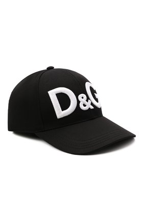 Мужской хлопковая бейсболка DOLCE & GABBANA черного цвета по цене 26300 руб., арт. GH700Z/GEU46 | Фото 1 Мужской хлопковая бейсболка DOLCE & GABBANA черного цвета, арт. GH700Z/GEU46 | Фото 1 (Материал: Хлопок, Текстиль)