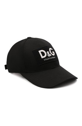 Мужской хлопковая бейсболка DOLCE & GABBANA черного цвета по цене 23950 руб., арт. GH590A/GEV46 | Фото 1 Мужской хлопковая бейсболка DOLCE & GABBANA черного цвета, арт. GH590A/GEV46 | Фото 1 (Материал: Хлопок, Текстиль)