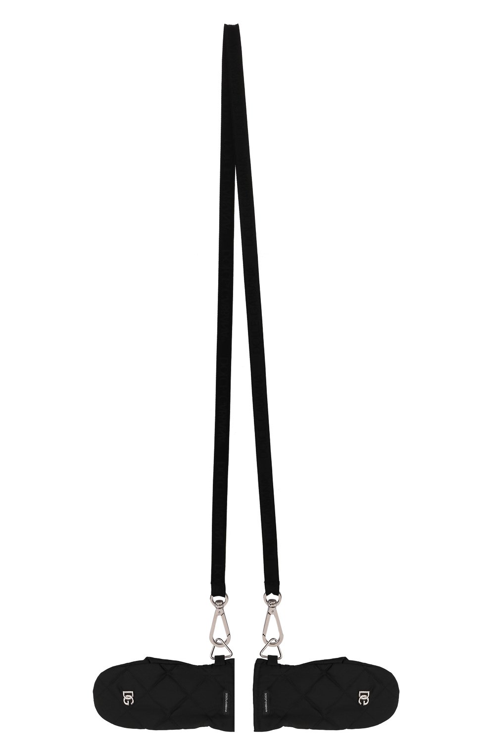 Мужские варежки DOLCE & GABBANA черного цвета, арт. GG808A/FUS0E | Фото 6 (Материал: Текстиль, Синтетический материал; Кросс-КТ: Пуховик; Мужское Кросс-КТ: Варежки)