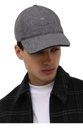 Мужской шерстяная бейсболка CORNELIANI серого цвета по цене 20650 руб., арт. 880332-1829207/00 | Фото 2 Мужской шерстяная бейсболка CORNELIANI серого цвета, арт. 880332-1829207/00 | Фото 2 (Материал: Шерсть)