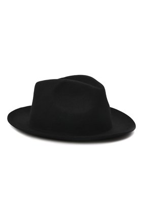 Мужская шерстяная шляпа ISABEL BENENATO черного цвета, арт. UA11F21 | Фото 1 (Материал: Шерсть, Текстиль)