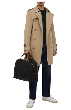Мужская кожаная дорожная сумка GIORGIO ARMANI черного цвета по цене 209000 руб., арт. Y2Q224/YQU7E | Фото 2 Мужская кожаная дорожная сумка GIORGIO ARMANI черного цвета, арт. Y2Q224/YQU7E | Фото 2 (Ремень/цепочка: На ремешке; Материал: Натуральная кожа; Размер: large)