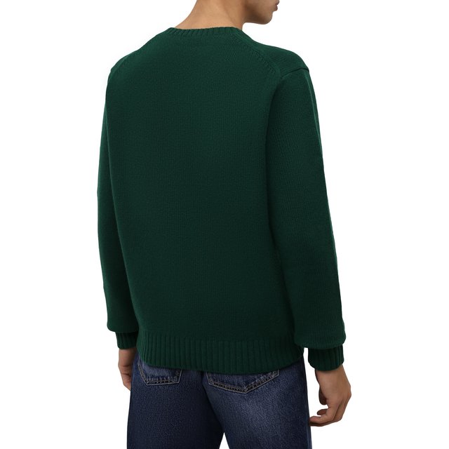 Шерстяной свитер Polo Ralph Lauren 710850566, цвет зелёный, размер 48 - фото 4