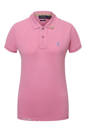 Женское хлопковое поло POLO RALPH LAUREN розового цвета по цене 12850 руб., арт. 211843252 | Фото 1 Женское хлопковое поло POLO RALPH LAUREN розового цвета, арт. 211843252 | Фото 1 (Рукава: Короткие; Материал внешний: Хлопок; Длина (для топов): Стандартные; Стили: Спорт-шик)