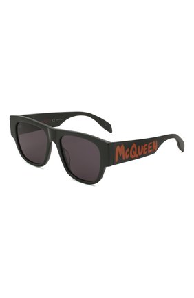 Женские солнцезащитные очки ALEXANDER MCQUEEN черного цвета, арт. 669323/J0740 | Фото 1 (Материал: Пластик; Тип очков: С/з; Очки форма: Квадратные; Оптика Гендер: оптика-женское)