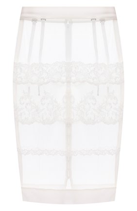 Женская нижняя юбка LA PERLA белого цвета по цене 41950 руб., арт. 0042020 | Фото 1 Женская нижняя юбка LA PERLA белого цвета, арт. 0042020 | Фото 1 (Материал внешний: Синтетический материал; Длина Ж (юбки, платья, шорты): До колена; Женское Кросс-КТ: Юбка-белье)