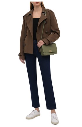 Женские кожаные кеды sl/06 SAINT LAURENT белого цвета по цене 43300 руб., арт. 592541/00ND0 | Фото 2 Женские кожаные кеды sl/06 SAINT LAURENT белого цвета, арт. 592541/00ND0 | Фото 2 (Материал внутренний: Натуральная кожа; Подошва: Платформа)