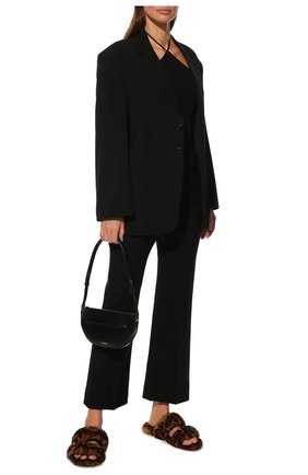 Женские шлепанцы bleach из меха норки SAINT LAURENT леопардового цвета по цене 99500 руб., арт. 649419/EAAAA | Фото 2 Женские шлепанцы bleach из меха норки SAINT LAURENT леопардового цвета, арт. 649419/EAAAA | Фото 2 (Материал утеплителя: Натуральный мех; Подошва: Плоская; Каблук высота: Низкий)