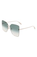 Женские солнцезащитные очки ALEXANDER MCQUEEN серебряного цвета, арт. 679753/I3330 | Фото 1 (Тип очков: С/з; Оптика Гендер: оптика-женское; Очки форма: Over-size)