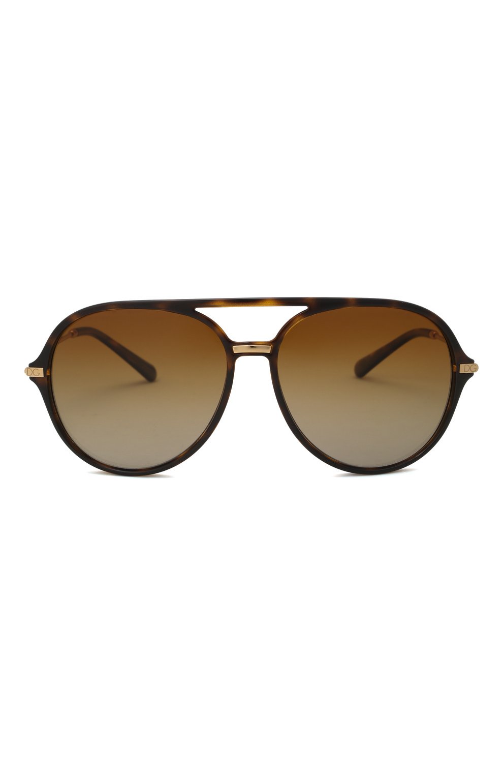Женские солнцезащитные очки DOLCE & GABBANA коричневого цвета, арт. 6159-502/T5 | Фото 3 (Тип очков: С/з; Очки форма: Круглые)