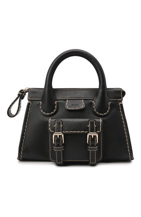 Женская сумка edith small CHLOÉ черного цвета по цене 109000 руб., арт. CHC21WS451F43 | Фото 1 Женская сумка edith small CHLOÉ черного цвета, арт. CHC21WS451F43 | Фото 1 (Материал: Натуральная кожа; Размер: small; Ремень/цепочка: На ремешке; Сумки-технические: Сумки top-handle, Сумки через плечо)