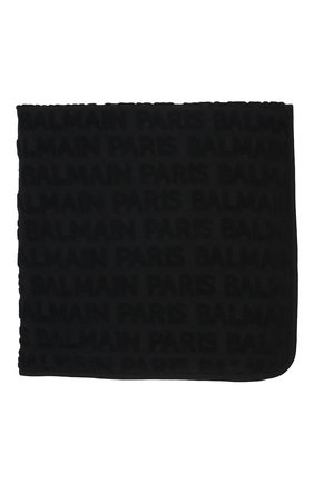 Детского хлопковое одеяло BALMAIN черного цвета, арт. 6P0A70 | Фото 2 (Материал: Текстиль, Хлопок)