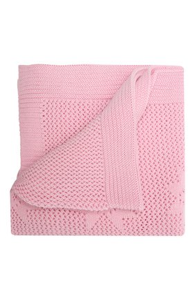 Детского шерстяной плед WOOL&COTTON розового цвета по цене 11940 руб., арт. VMLPL-K | Фото 1 Детского шерстяной плед WOOL&COTTON розового цвета, арт. VMLPL-K | Фото 1 (Материал: Шерсть, Текстиль)
