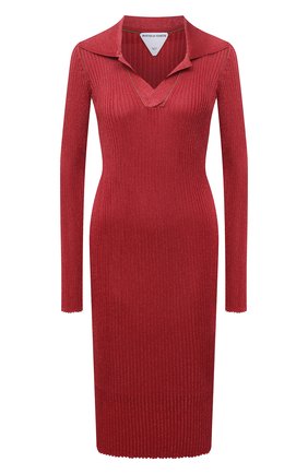 Женское платье BOTTEGA VENETA красного цвета по цене 146000 руб., арт. 672040/V0Z30 | Фото 1