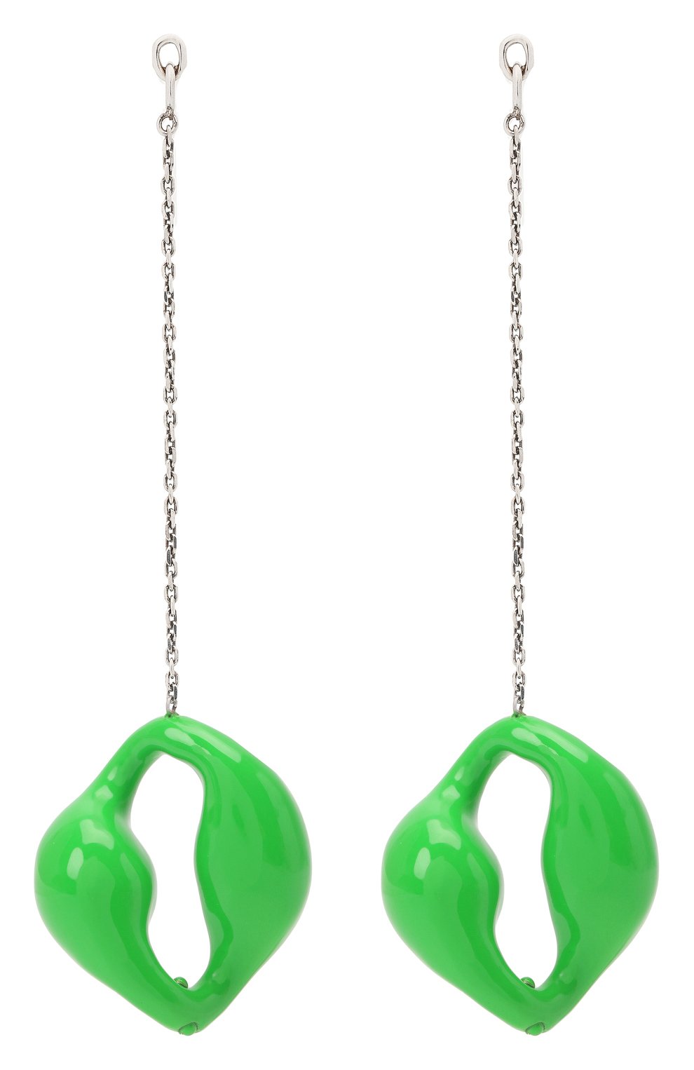 Женские серьги trudie CHLOÉ зеленого цвета, арт. CHC21AFE92CBL | Фото 1 (Материал: Металл)