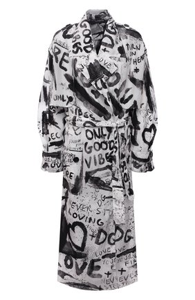 Женский плащ DOLCE & GABBANA черно-белого цвета по цене 167000 руб., арт. F0AS4T/HSM5C | Фото 1 Женский плащ DOLCE & GABBANA черно-белого цвета, арт. F0AS4T/HSM5C | Фото 1 (Рукава: Длинные; Материал внешний: Синтетический материал; Длина (верхняя одежда): Длинные; Стили: Гранж)