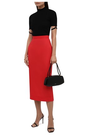 Женская шерстяная юбка JACQUEMUS красного цвета по цене 43650 руб., арт. 213SK007-1250 | Фото 2 Женская шерстяная юбка JACQUEMUS красного цвета, арт. 213SK007-1250 | Фото 2 (Длина Ж (юбки, платья, шорты): Миди; Материал внешний: Шерсть; Женское Кросс-КТ: Юбка-одежда; Стили: Гламурный)